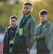 11 October 2024; Sam Curtis of Republic of Ireland before the UEFA European U21 Championship qualifier match between Republic of Ireland and Norway at Turner's Cross in Cork. Photo by Brendan Moran/Sportsfile