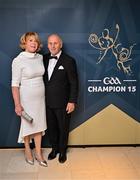 11 October 2024; Breege and Tony Carrabine, parents of Sligo footballer Seán Carrabine, upon arrival at the GAA Champion 15 Awards ceremony at Croke Park in Dublin. Photo by Sam Barnes/Sportsfile