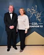 11 October 2024; GAA Handball President Conor McDonald with his wife Noreen upon arrival at the GAA Champion 15 Awards ceremony at Croke Park in Dublin. Photo by Sam Barnes/Sportsfile