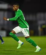 11 October 2024; Aidomo Emakhu of Republic of Ireland during the UEFA European U21 Championship qualifier match between Republic of Ireland and Norway at Turner's Cross in Cork. Photo by Brendan Moran/Sportsfile