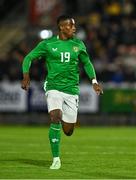 11 October 2024; Aidomo Emakhu of Republic of Ireland during the UEFA European U21 Championship qualifier match between Republic of Ireland and Norway at Turner's Cross in Cork. Photo by Brendan Moran/Sportsfile