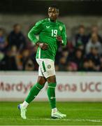 11 October 2024; Aidomo Emakhu of Republic of Ireland during the UEFA European U21 Championship qualifier match between Republic of Ireland and Norway at Turner's Cross in Cork. Photo by Brendan Moran/Sportsfile