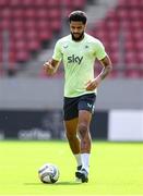 12 October 2024; Andrew Omobamidele during a Republic of Ireland training session at the Georgios Karaiskakis Football Stadium in Piraeus, Greece. Photo by Stephen McCarthy/Sportsfile