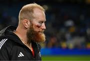 12 October 2024; Jeremy Loughman of Munster after the United Rugby Championship match between Leinster and Munster at Croke Park in Dublin. Photo by Brendan Moran/Sportsfile