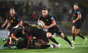 12 October 2024; John Cooney of Ulster on his way to scoring his side's third try during the United Rugby Championship match between Ulster v Connacht at Kingspan Stadium in Belfast. Photo by Ramsey Cardy/Sportsfile