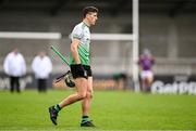 13 October 2024; Paul Crummy of Lucan Sarsfields after his side's defeat in the Dublin County Senior Club Hurling Championship semi-final match between Kilmacud Crokes and Lucan Sarsfields at Parnell Park in Dublin. Photo by Piaras Ó Mídheach/Sportsfile