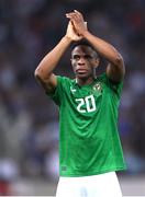 13 October 2024; Chiedozie Ogbene of Republic of Ireland after the UEFA Nations League B Group 2 match between Greece and Republic of Ireland at Georgios Karaiskakis Football Stadium in Piraeus, Greece. Photo by Stephen McCarthy/Sportsfile