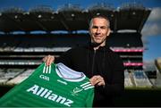 14 October 2024; Leinster manager Dessie Dolan during the Allianz GAA Football Inter-Provincial Series Briefing at Croke Park in Dublin. Photo by David Fitzgerald/Sportsfile
