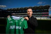 14 October 2024; Leinster manager Dessie Dolan during the Allianz GAA Football Inter-Provincial Series Briefing at Croke Park in Dublin. Photo by David Fitzgerald/Sportsfile