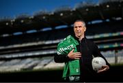 14 October 2024; Leinster manager Dessie Dolan during the Allianz GAA Football Inter-Provincial Series Briefing at Croke Park in Dublin. Photo by David Fitzgerald/Sportsfile