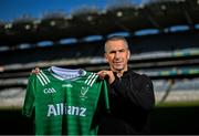 14 October 2024; Leinster manager Dessie Dolan during the Allianz GAA Football Inter-Provincial Series Briefing at Croke Park in Dublin. Photo by David Fitzgerald/Sportsfile