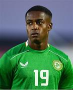 11 October 2024; Aidomo Emakhu of Republic of Ireland before the UEFA European U21 Championship qualifier match between Republic of Ireland and Norway at Turner's Cross in Cork. Photo by Brendan Moran/Sportsfile