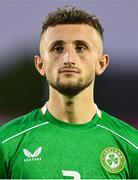 11 October 2024; Sam Curtis of Republic of Ireland before the UEFA European U21 Championship qualifier match between Republic of Ireland and Norway at Turner's Cross in Cork. Photo by Brendan Moran/Sportsfile
