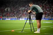 13 October 2024; FAI multimedia executive Matthew Turnbull before the UEFA Nations League B Group 2 match between Greece and Republic of Ireland at Georgios Karaiskakis Football Stadium in Piraeus, Greece. Photo by Stephen McCarthy/Sportsfile