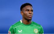 13 October 2024; Chiedozie Ogbene of Republic of Ireland before the UEFA Nations League B Group 2 match between Greece and Republic of Ireland at Georgios Karaiskakis Football Stadium in Piraeus, Greece. Photo by Stephen McCarthy/Sportsfile
