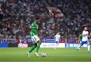 13 October 2024; Chiedozie Ogbene of Republic of Ireland during the UEFA Nations League B Group 2 match between Greece and Republic of Ireland at Georgios Karaiskakis Football Stadium in Piraeus, Greece. Photo by Stephen McCarthy/Sportsfile