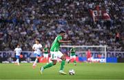 13 October 2024; Chiedozie Ogbene of Republic of Ireland during the UEFA Nations League B Group 2 match between Greece and Republic of Ireland at Georgios Karaiskakis Football Stadium in Piraeus, Greece. Photo by Stephen McCarthy/Sportsfile