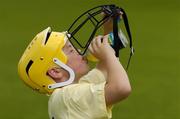 24 August 2004; Ten year old Stephen McDonnell, from East Wall, enjoys a drink at the Dublin Docklands Festival of Football and Hurling, for 10-14 year olds from the Docklands area, at Parnell Park, Dublin. Picture credit; Ray McManus / SPORTSFILE