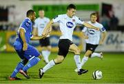 27 September 2013; Patrick Hoban, Dundalk, in action against Samuel Oji, Limerick. Airtricity League Premier Division, Dundalk v Limerick, Oriel Park, Dundalk, Co. Louth. Photo by Sportsfile