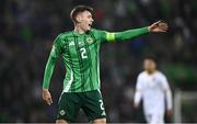 15 October 2024; Conor Bradley of Northern Ireland during the UEFA Nations League C match between Northern Ireland and Bulgaria at National Stadium at Windsor Park in Belfast. Photo by Ramsey Cardy/Sportsfile