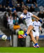 18 October 2024; Aidan O’Shea of Connacht scores his side's first goal, worth 4 points in the third minute of the first quarter during the Allianz GAA Football Interprovincial Championship semi-final match between Leinster and Connacht at Croke Park in Dublin. Photo by Stephen Marken/Sportsfile