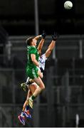 18 October 2024; Aidan O’Shea of Connacht and Ray Connellan of Leinster contest the throw in by referee Martin McNally to start the second quarter of the Allianz GAA Football Interprovincial Championship Semi-Final match between Munster and Ulster at Croke Park in Dublin. Photo by Stephen Marken/Sportsfile
