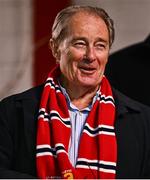 18 October 2024; Former St Patrick's Athletic manager Brian Kerr in attendance during the SSE Airtricity Men's Premier Division match between St Patrick's Athletic and Galway United at Richmond Park in Dublin. Photo by Tyler Miller/Sportsfile