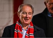 18 October 2024; Former St Patrick's Athletic manager Brian Kerr in attendance during the SSE Airtricity Men's Premier Division match between St Patrick's Athletic and Galway United at Richmond Park in Dublin. Photo by Tyler Miller/Sportsfile