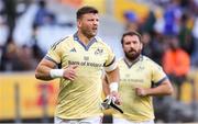 19 October 2024; Fineen Wycherley of Munster warms up before the United Rugby Championship match between DHL Stormers and Munster at DHL Stadium in Cape Town, South Africa. Photo by Shaun Roy/Sportsfile