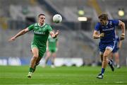 19 October 2024; Brian Howard of Leinster in action against Ian Maguire of Munster during the Allianz GAA Football Interprovincial Championship Shield Final match between Leinster and Munster at Croke Park in Dublin. Photo by Stephen Marken/Sportsfile
