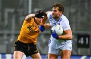 19 October 2024; Aidan O’Shea of Connacht is tackled by Padraig Faulkner of Ulster during the Allianz GAA Football Interprovincial Championship Final match between Connacht and Ulster at Croke Park in Dublin. Photo by Shauna Clinton/Sportsfile