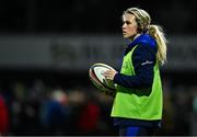 19 October 2024; Leinster athletic performance intern Molly Sullivan during the United Rugby Championship match between Connacht and Leinster at Dexcom Stadium in Galway. Photo by Brendan Moran/Sportsfile