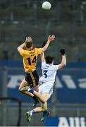 19 October 2024; Rian O'Neill of Ulster in action against Brian Stack of Connacht during the Allianz GAA Football Interprovincial Championship Final match between Connacht and Ulster at Croke Park in Dublin. Photo by Stephen Marken/Sportsfile