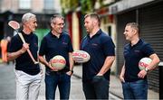 22 October 2024; A new app, Clinched, that makes it easier to connect sports clubs and candidates around vacant manager and coaching positions, was launched in Dublin city centre today. The Clinched app, which is free for both clubs and candidates to register, is being targeted at GAA and rugby clubs in the first stage of the roll-out. Chief Innovation Officer at Clinched, Padraig Fogarty, came up with the concept for the app in 2022 and it's been in development since. Clinched was launched today in the Lemon & Duke pub in Dublin by four of its co-founders, chief executive officer Brendan Tallon, chief executive officer, chief technology officer Shane Molloy, and directors Johnny Doyle and Seán O'Brien. The Clinched app is available to download on Apple and android devices and further information and a video explaining the app is available on www.clinched.ie. Pictured are, from left, chief executive officer Brendan Tallon, director Johnny Doyle, director Seán O'Brien, and chief technology officer Shane Molloy, at the Lemon and Duke in Dublin.