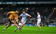 19 October 2024; Darren McCurry of Ulster in action against Sean Mulkerrin of Connacht during the Allianz GAA Football Interprovincial Championship Final match between Connacht and Ulster at Croke Park in Dublin. Photo by Shauna Clinton/Sportsfile