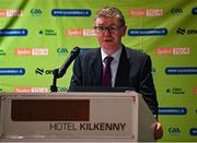 24 October 2024; Ard Stiúrthóir of the GAA Tom Ryan during opening ceremony of the O'Neills.com World 4-Wall Championships at the Hotel Kilkenny in Kilkenny. Photo by Stephen Marken/Sportsfile