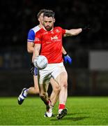 25 October 2024; Matthew Donnelly of Trillick during the Tyrone County Senior Club Football Championship final match between Errigal Ciarán and Trillick at O'Neills Healy Park in Omagh, Tyrone. Photo by Ramsey Cardy/Sportsfile