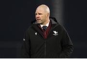 26 October 2024; Connacht head coach Pete Wilkins before the United Rugby Championship match between Connacht and Dragons at Dexcom Stadium in Galway. Photo by Michael P Ryan/Sportsfile