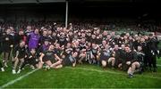 27 October 2024; Newcastle West players celebrate with the cup after the Limerick County Premier Intermediate Hurling Championship final match between Garryspillane and Newcastle West at TUS Gaelic Grounds in Limerick. Photo by Ray McManus/Sportsfile