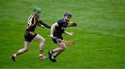 27 October 2024; Séamus Hurley of Newcastle West is tackled by Colin Ryan of Garryspillane during the Limerick County Premier Intermediate Hurling Championship final match between Garryspillane and Newcastle West at TUS Gaelic Grounds in Limerick. Photo by Ray McManus/Sportsfile