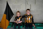 27 October 2024; Garryspillane supporters Tuby Hayes, four years, and her brother Shay, 7, Knocklong, before the Limerick County Premier Intermediate Hurling Championship final match between Garryspillane and Newcastle West at TUS Gaelic Grounds in Limerick. Photo by Ray McManus/Sportsfile