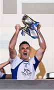 27 October 2024; Naas captain Eoin Doyle lifts the Dermot Bourke Cup after his side's victory in the Kildare County Senior Club Football Championship final match between Celbridge and Naas at Cedral St Conleth's Park in Newbridge, Kildare. Photo by Piaras Ó Mídheach/Sportsfile
