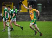 27 October 2024; Gary Sice of Corofin celebrates after scoring his side's second goal during the Galway County Senior Club Football Championship final match between Moycullen and Corofin at Tuam Stadium in Galway. Photo by Ray Ryan/Sportsfille