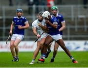27 October 2024; Zach Bay Hammond of Thomastown in action against Conor Heary of O’Loughlin Gaels during the Kilkenny County Senior Club Hurling Championship final match between O’Loughlin Gaels and Thomastown at UPMC Nowlan Park in Kilkenny. Photo by Michael P Ryan/Sportsfile
