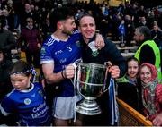 27 October 2024; Thomastown captain Jay Burke with manager Noel Doherty after the Kilkenny County Senior Club Hurling Championship final match between O’Loughlin Gaels and Thomastown at UPMC Nowlan Park in Kilkenny. Photo by Michael P Ryan/Sportsfile