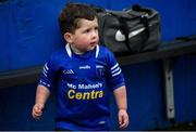 27 October 2024; Three-year-old Alfie Casey from Scotstown during the Monaghan County Senior Club Football Championship final match between Clontibret O'Neills and Scotstown at St Tiernach's Park in Clones, Monaghan. Photo by Philip Fitzpatrick/Sportsfile