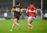 27 October 2024; Tony Brosnan of Dr Crokes, left, and Tom O'Sullivan of Dingle during the Kerry County Senior Club Football Championship final match between Dingle and Dr Crokes at Austin Stack Park in Tralee, Kerry. Photo by Brendan Moran/Sportsfile
