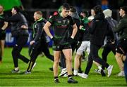27 October 2024; A dejected Jody McDermott of Glen after the final whistle in the Derry County Senior Club Football Championship final match between Glen and Newbridge at Celtic Park in Derry. Photo by Oliver McVeigh/Sportsfile