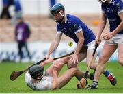 27 October 2024; David Prendergast of Thomastown in action against Mikey Butler of O’Loughlin Gaels during the Kilkenny County Senior Club Hurling Championship final match between O’Loughlin Gaels and Thomastown at UPMC Nowlan Park in Kilkenny. Photo by Michael P Ryan/Sportsfile
