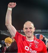 27 October 2024; Eoin Fitzgibbon of Doon celebrates victory after the Limerick County Senior Club Hurling Championship final match between Na Piarsaigh and Doon at TUS Gaelic Grounds in Limerick. Photo by Ray McManus/Sportsfile